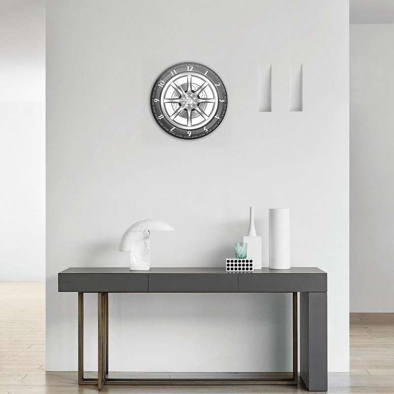Custom Your Garage Name Car Service Repair Garage Acrylic Wall Clock Tire Auto Watch Mechanic Car W