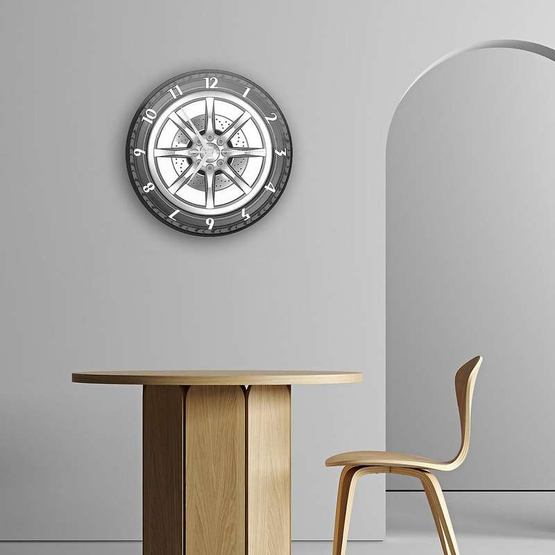 Custom Your Garage Name Car Service Repair Garage Acrylic Wall Clock Tire Auto Watch Mechanic Car W