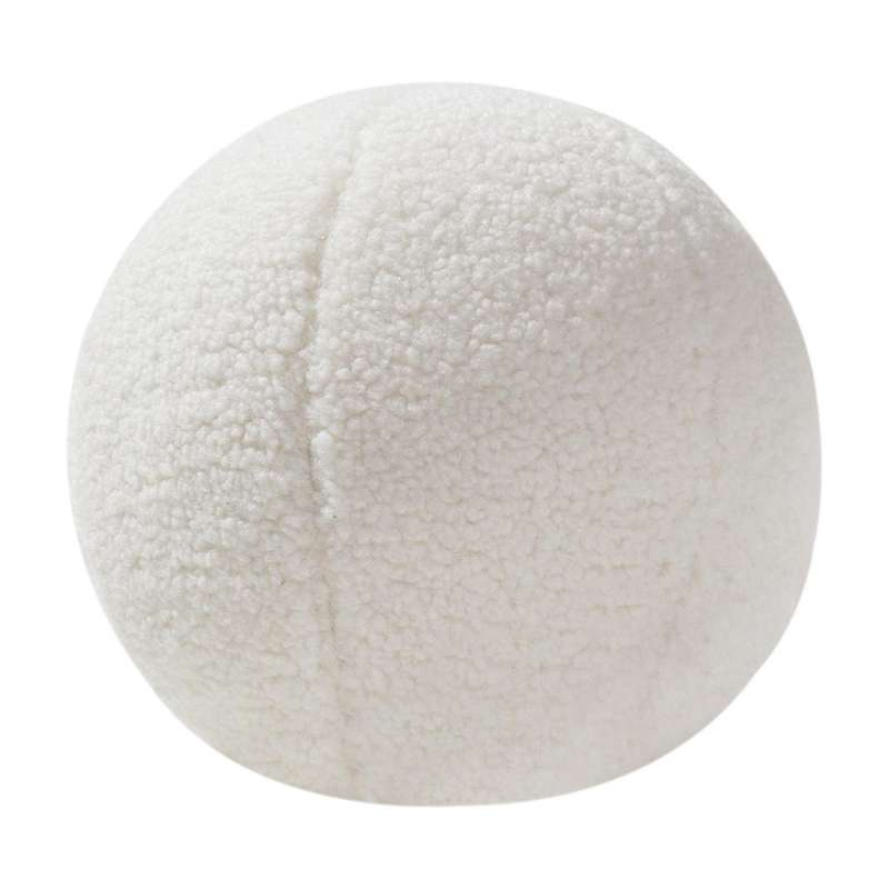 Cute Ball Shaped Solid Color Plush Pillow for Sofa Seat Decorative Stuffed Cushion Soft Wrist Rest P