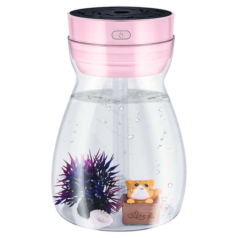 Cute Cool Mist Humidifier Office Bedroom Air Purifier Usb Charging Kawaii Air Humidifier with Led Li