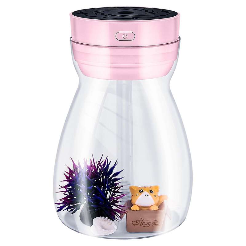 Cute Cool Mist Humidifier Office Bedroom Air Purifier Usb Charging Kawaii Air Humidifier with Led Li