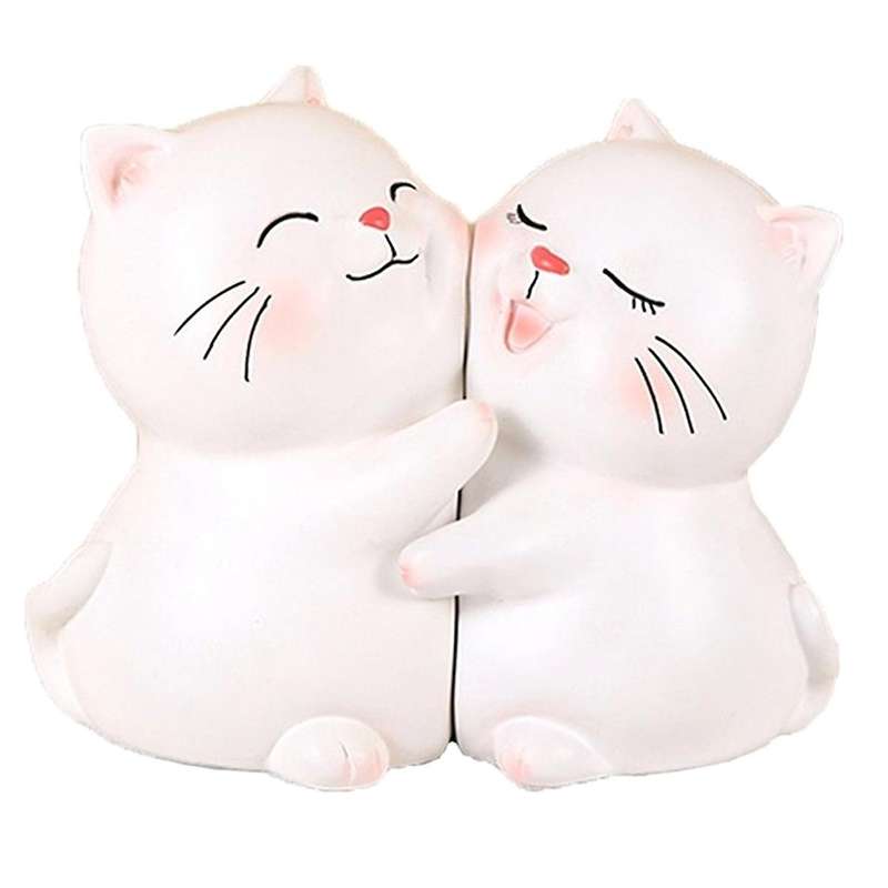 Cute Cats Decorative Bookends, Cute Cats Bookends, Unique Book Ends to Hold Books, Book Ends for She