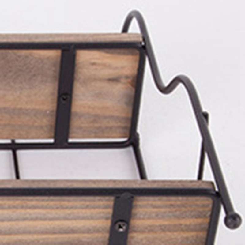 Cute Design Double Tier Iron Shelf Kitchen Tools Holder Living Room Bedroom Small Sundries Storage H