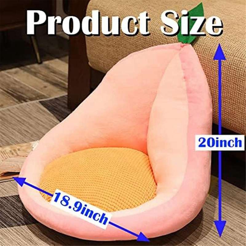 Cute Fruit Shaped Chair Cushion Thicken Plush Seat Cushion Chair Pad Back Support Armchair Pillow Se