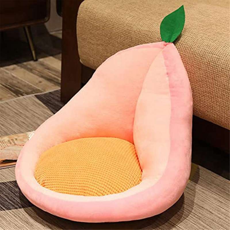 Cute Fruit Shaped Chair Cushion Thicken Plush Seat Cushion Chair Pad Back Support Armchair Pillow Se