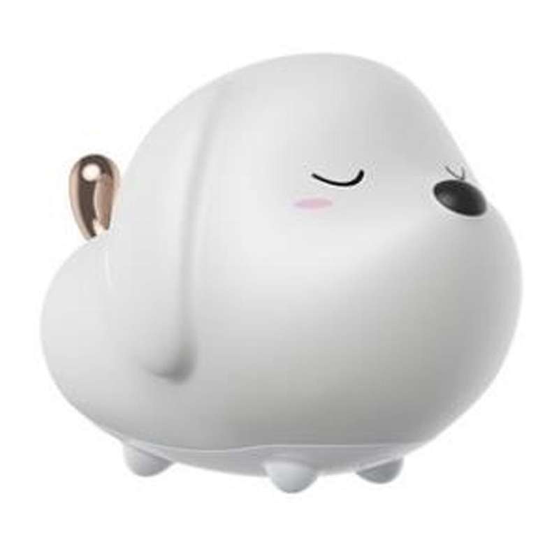 Cute Night Light Press Sensor Animal Dog RGB Color LED Night Lamp Light for Baby Children Bedroom De