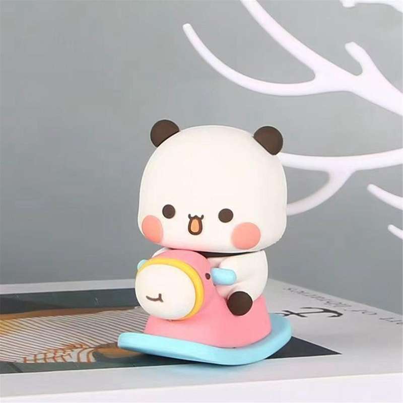Cute Panda Bear Statue, Cute Dashboard Decoration, Desk Decor Tabletop Ornaments Cute Car Decor