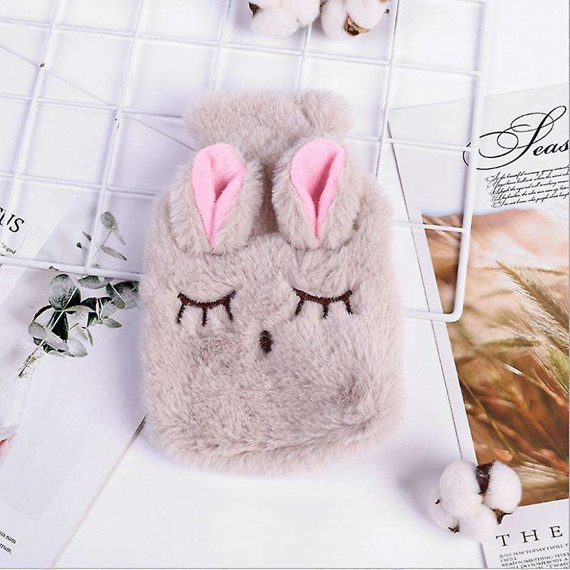 Cute Stress Hot Water Bottle Bag with Knitted Soft Cover Reusable Hand - C