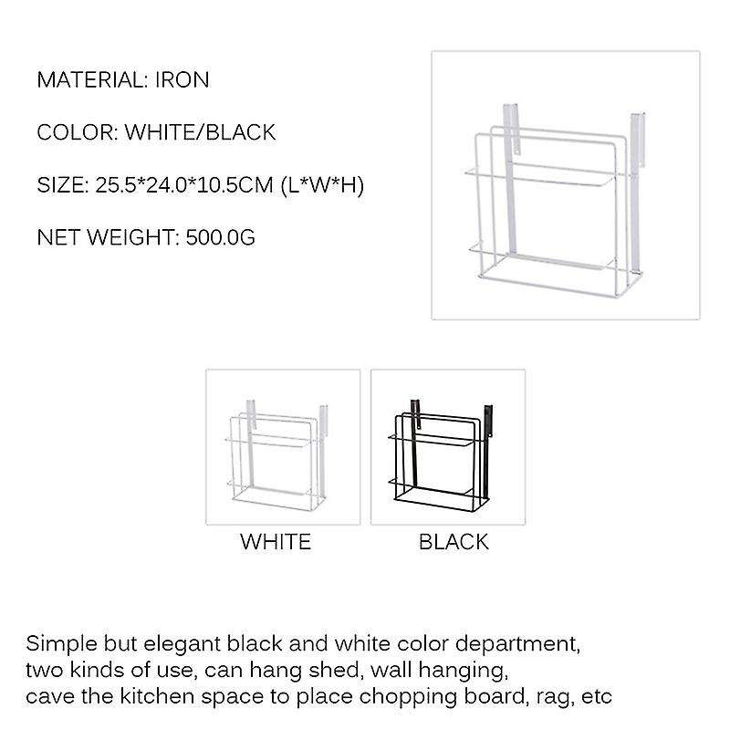 Cutting Board Storage Shelf Kitchen Cabinet Hanging Shelf Cupboards Rack Towel Holder Space-Saving