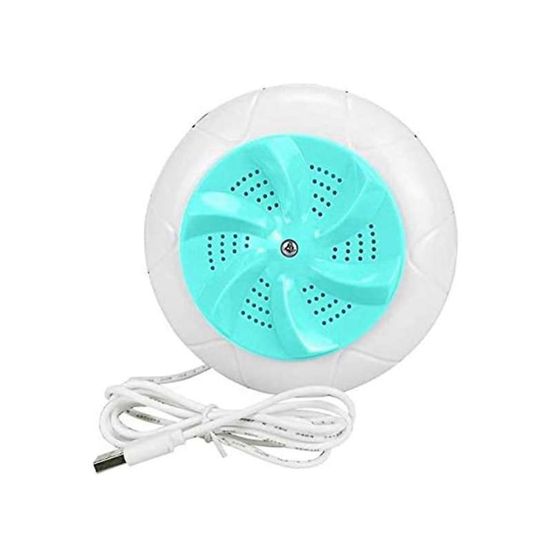 Cyan Portable Spin Abs Washer Usb Turbine Washing Machine Travel