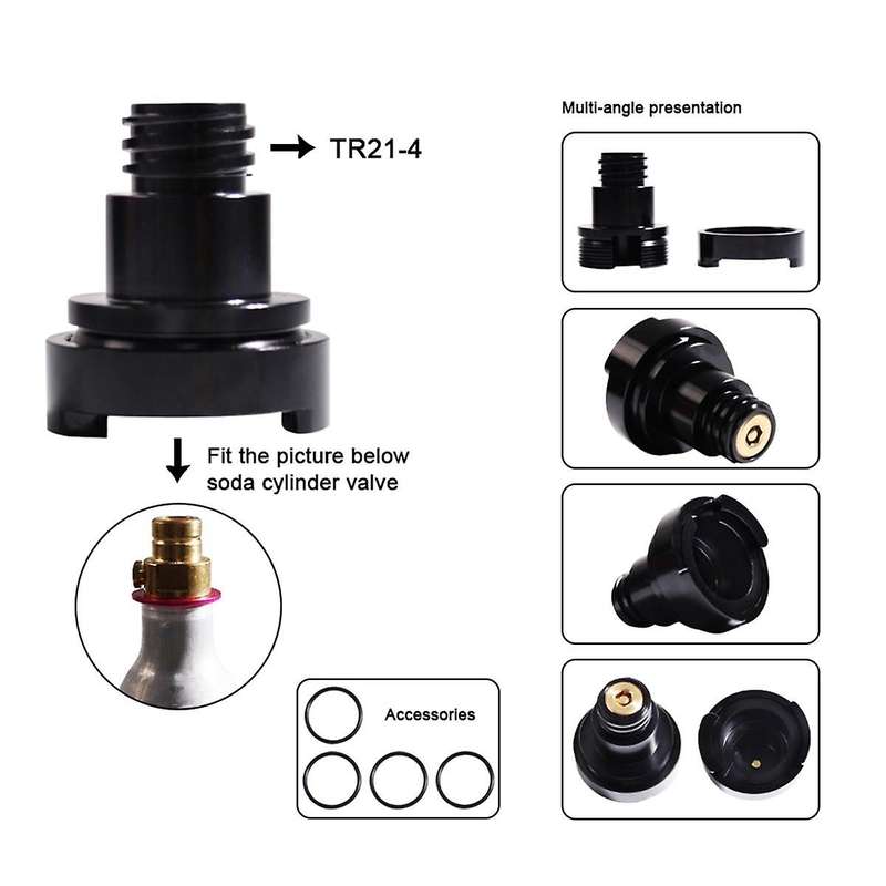 Cylinder Stream Thread Converts Adapter Match to TR21-4