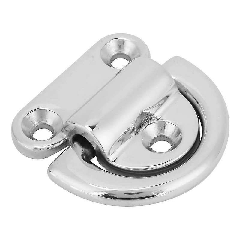 D Lashing Ring Marine Pad Stainless Steel Folding Eyelet Stowage Ring Cleat for Yacht Engine