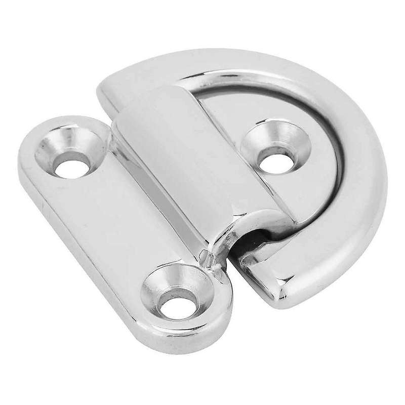 D Lashing Ring Marine Pad Stainless Steel Folding Eyelet Stowage Ring Cleat for Yacht Engine