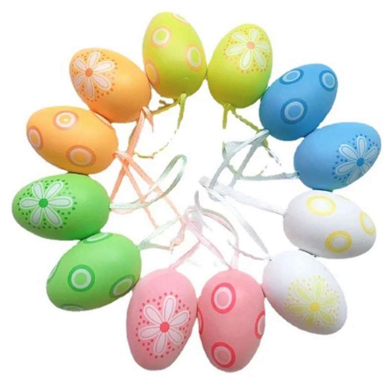 D Easter DIY Hand-Painted Eggs Kindergarten Coloring Toys Simulation Eggs Coloring Eggs