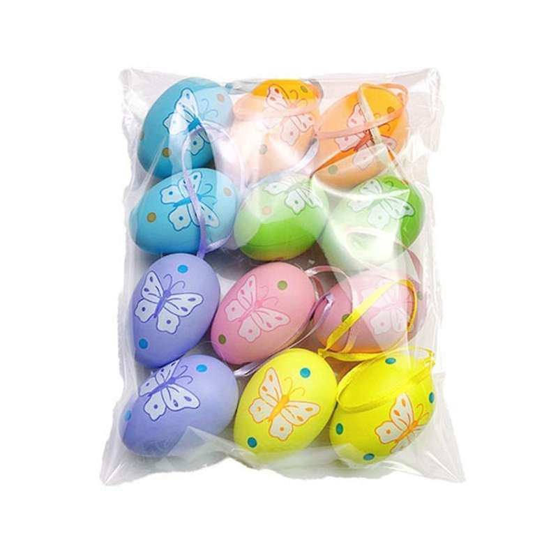 D Easter DIY Hand-Painted Eggs Kindergarten Coloring Toys Simulation Eggs Coloring Eggs