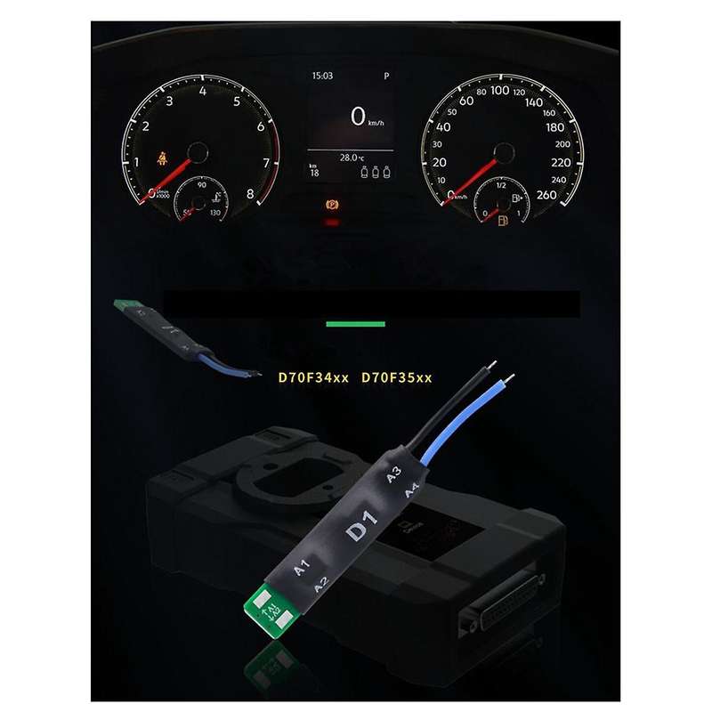 D1 Adapter for D70F34xx D70F35xx Mileage Repair No Soldering No Lift Pin