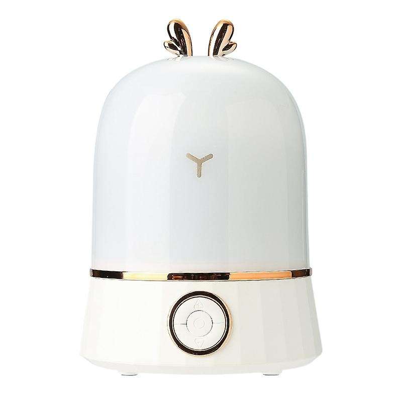 -D16 Music Projection Lamp, Rotating Music Led Atmosphere Bedside Night Light for Bedroom(White)
