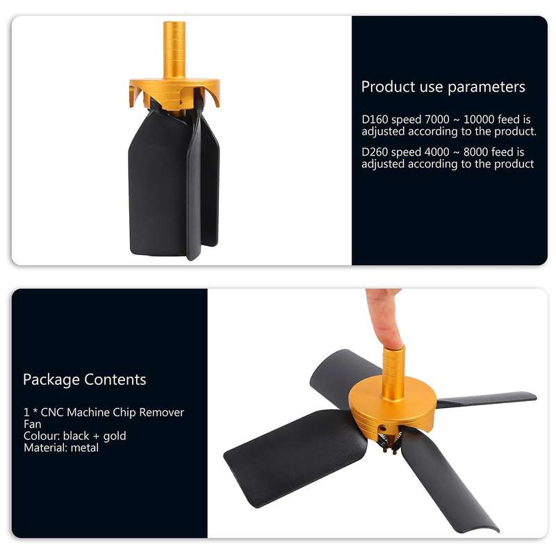 D16 CNC Machine Chip Removal Fan Cleaning Compatible Engraver Dust Removing