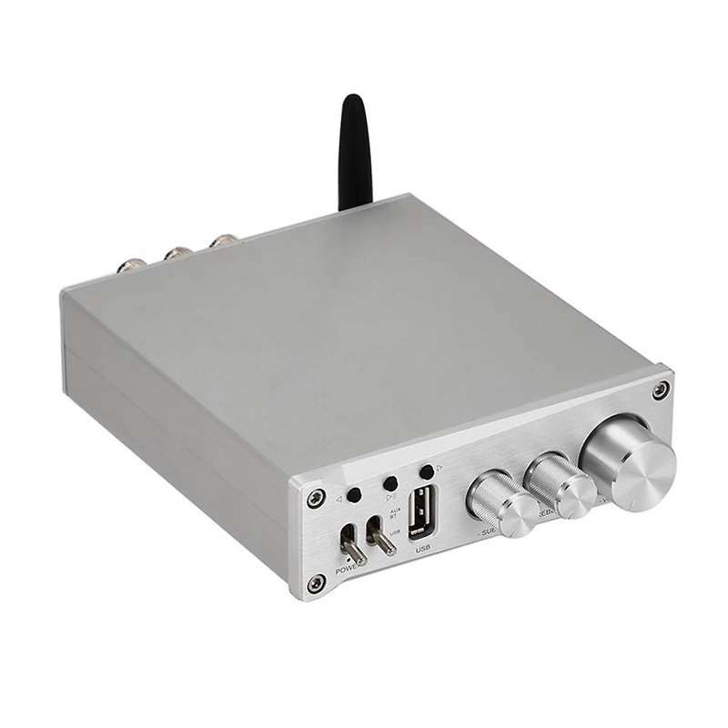 D21U TPA3116 Digital HIFI Amplifier 2.1 U Disk Bluetooth 3034 5.1 Digital Amplifier Grey