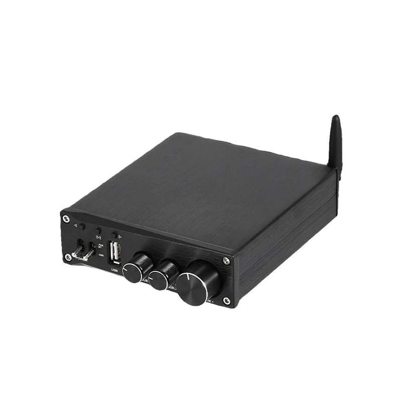 D21U TPA3116 Digital HIFI Amplifier 2.1 U Disk Bluetooth 3034 5.1 Digital Amplifier Black