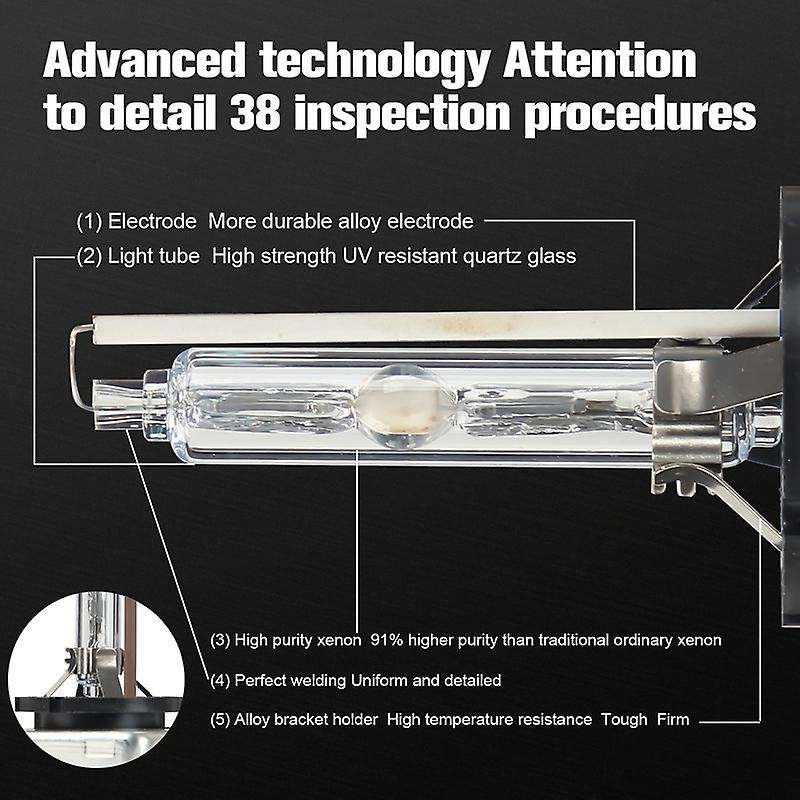 D3S HID Replacement Headlight Bulbs 35W 6000K White High Low Beam for Charger 2011-2020, 2 Pack (600