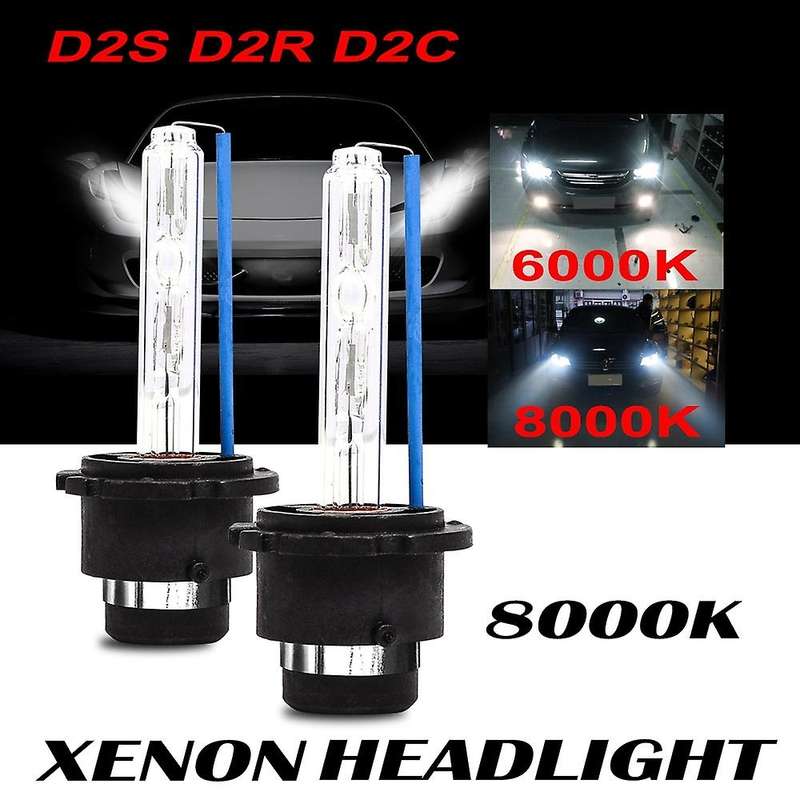 D2R/D2S/D2C 35W Hid Headlight Replacement Bulbs Lamps (1 Pair) BDT 8000K