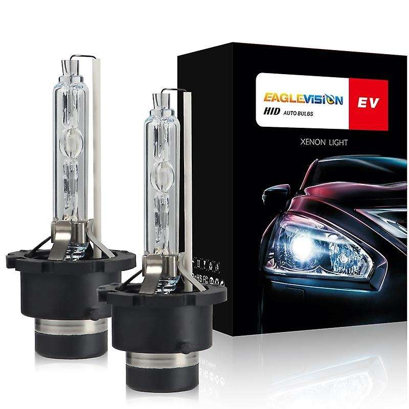 D4S HID Bulbs, Xenon Headlight Replacement Bulb 35W 6000K White High Low Beam for , Pack of 2 (6000K