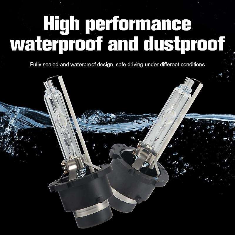 D4S HID Bulbs, Xenon Headlight Replacement Bulb 35W 6000K White High Low Beam for , Pack of 2 (6000K