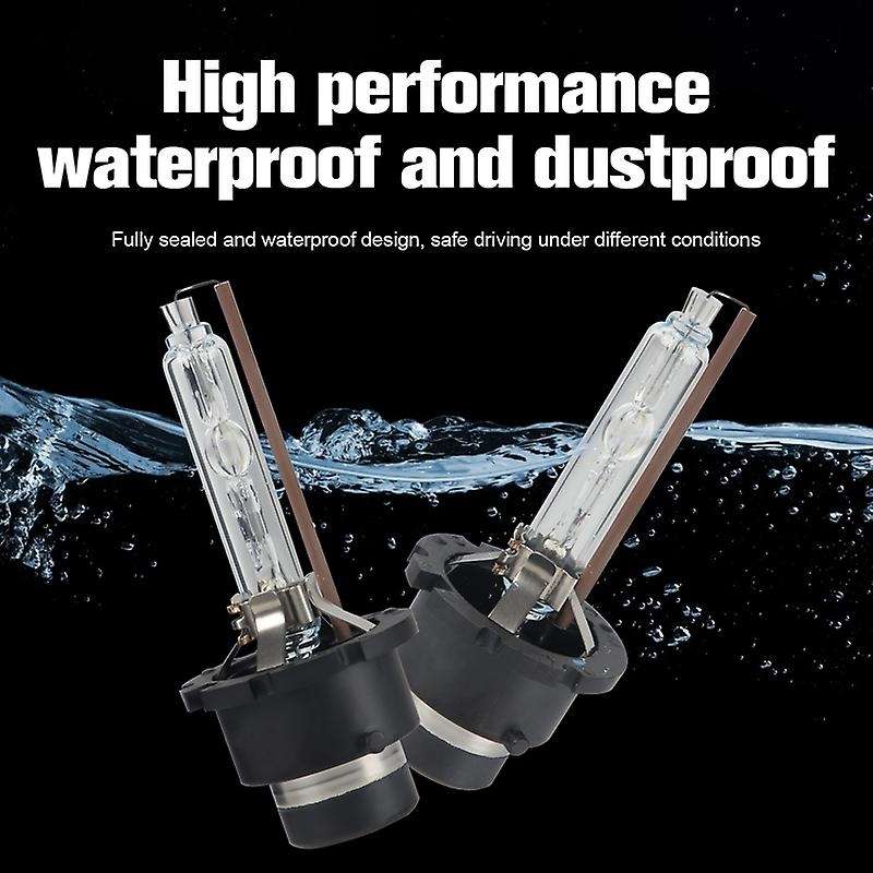 D4S HID Bulbs, Headlight Replacement Bulb 35W 4300K Warm White High Low Beam for , Pack of 2 (4300K)