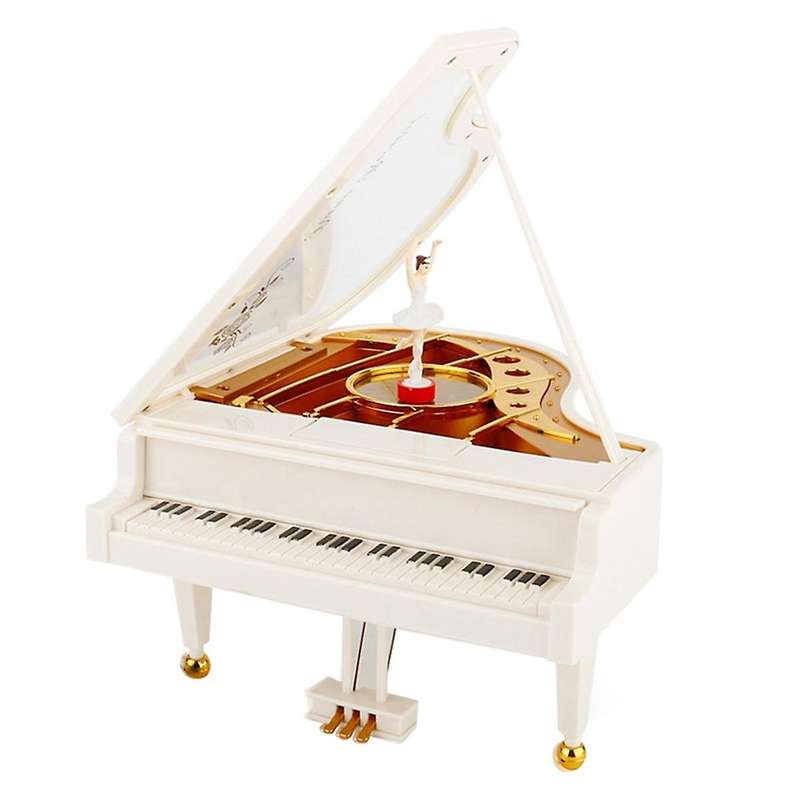 Dancing Piano Music Box New Year Gift Present Girl's Birthday Romantic Gift Musical Box Home Decor