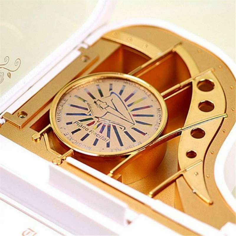Dancing Piano Music Box New Year Gift Present Girl's Birthday Romantic Gift Musical Box Home Decor