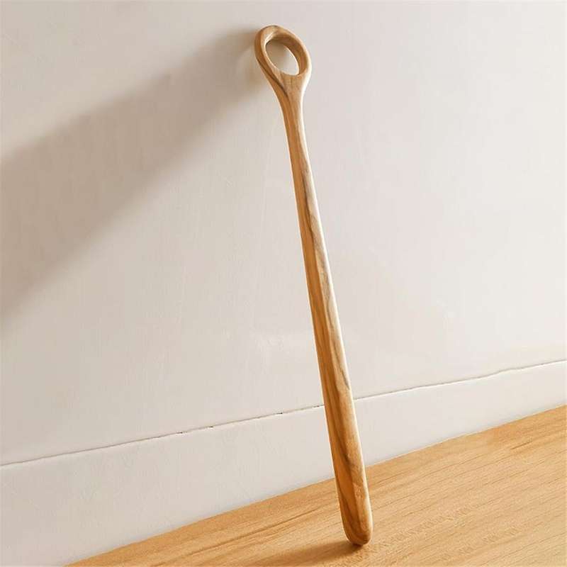Danish Dough Whisk - 2Pcs Olive Wooden Bread Whisk, Bread Making Tools for Mixing - Sourdough Whisk