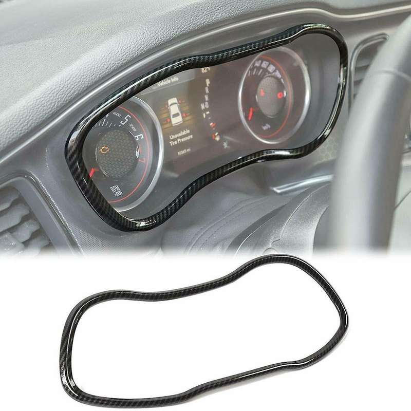 Dash Board Covers Trim ABS Interior Accessories for 2015-2020 (Carbon Fiber)