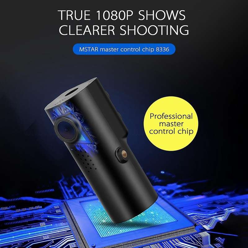 Dash Cam Car DVR Camera 1080P WiFi Dashcam 130 Degree Video Recorder Camcorder with TWS Wireless Cha