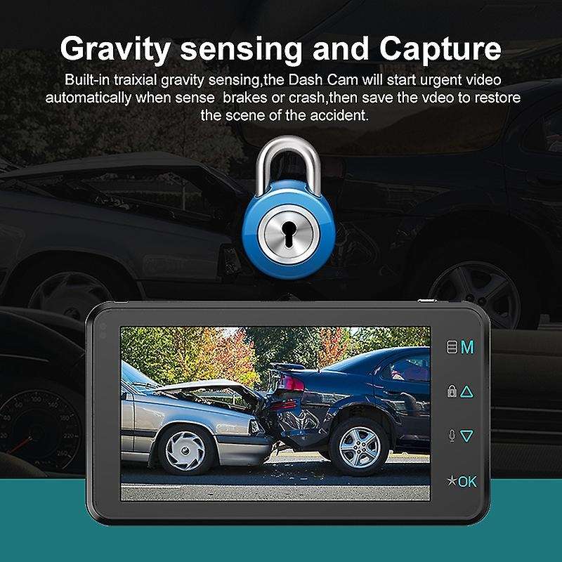 Dash Cam Car DVR Camera Full HD 1080P Drive Video Recorder Registrator Auto Dashboard Dashcam Black