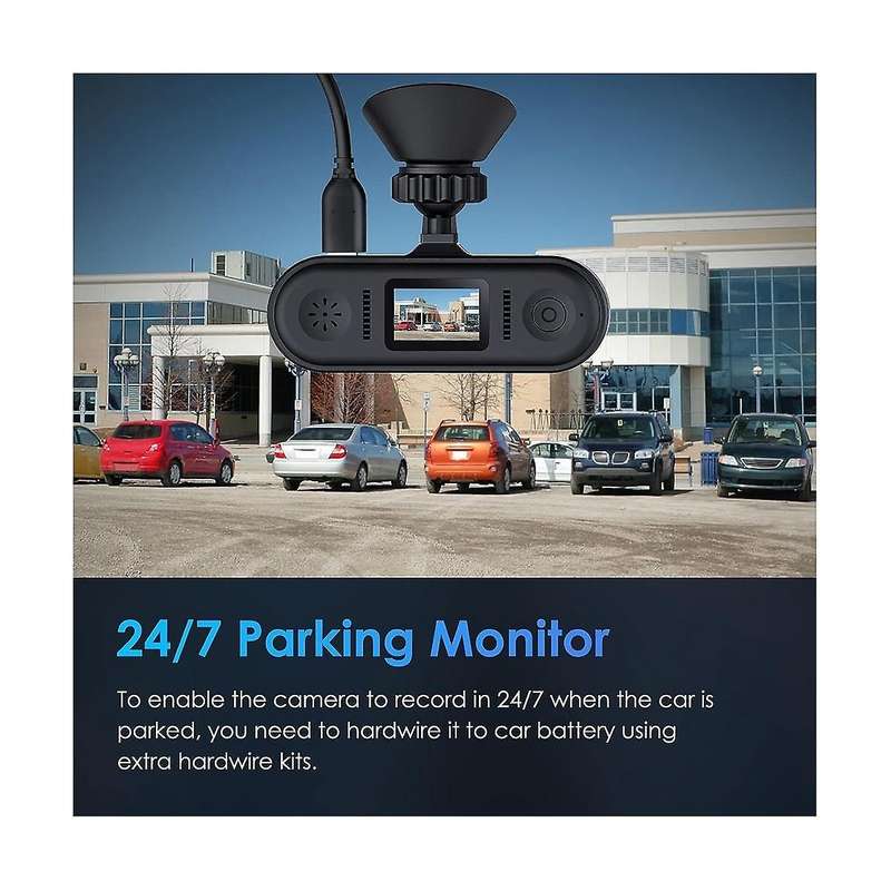 Dash Cam Built In Wifi Car Dashboard Camera Recorder with Fhd 1080p, for Cars with Night Vision, Lo