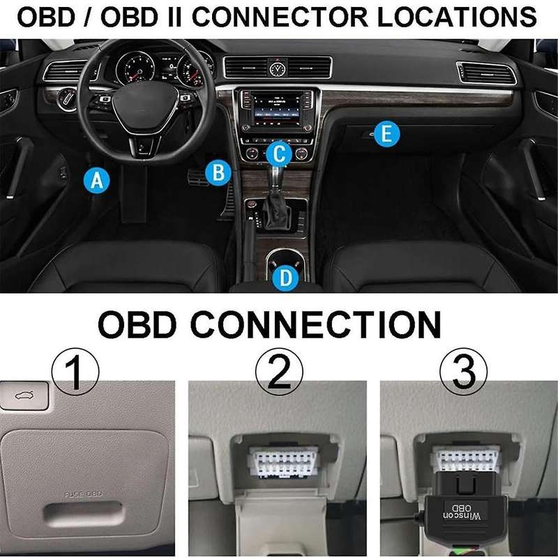 Dash Cam OBD Hardwire Kit,Dash Camera USB Type C Hardwire Kit with OBD Power Cable for Dashcam 12-24