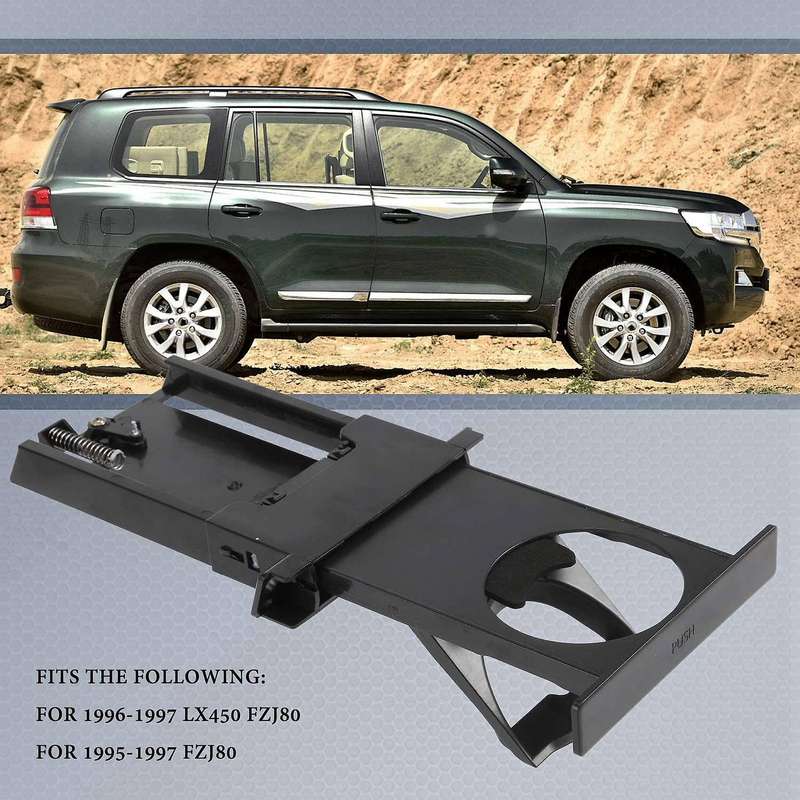 Dash Retractable Cup Holder Compatible Toyota Land Cruiser 80 Series 95-96