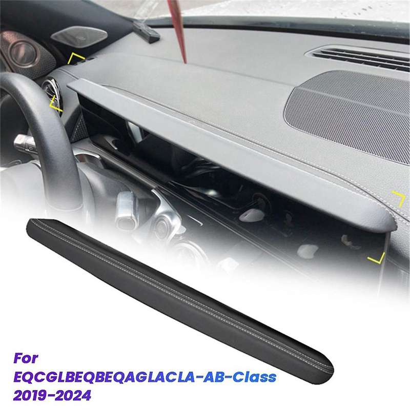 Dash Navigation Shading Cover Trim for EQC//EQB/EQA/GLA/CLA-A/B-Class 19-24 Center Screen Visor Plat