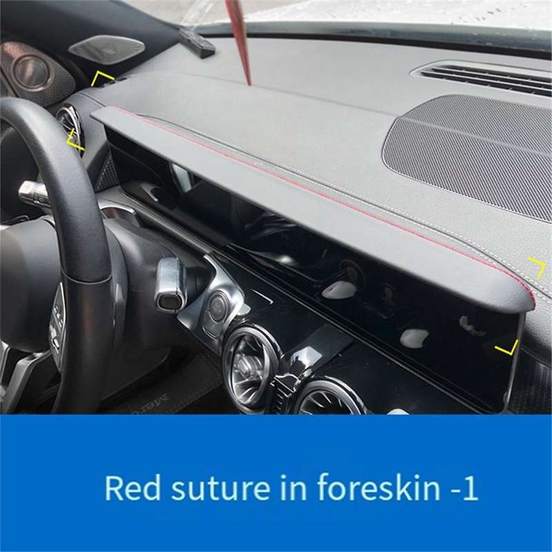 Dash Navigation Shading Cover Trim for EQC//EQB/EQA/GLA/CLA-A/B-Class 19-24 Center Screen Visor Plat