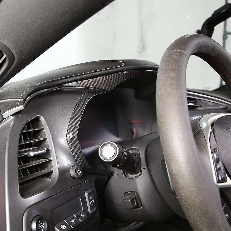 Dashboard Cover for Corvette C7 2014 2015 2016 2017 2018 2019 Accessories Abs Carbon Fiber