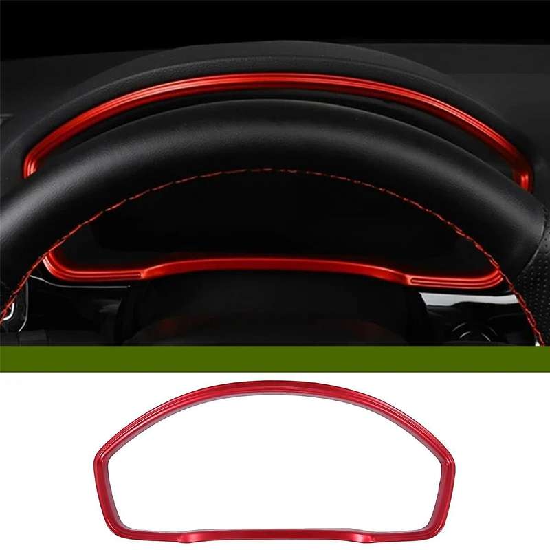 Dashboard Frame Pane Cover Trim Decor for 11Th 2022 2023 Red Interior Accessories