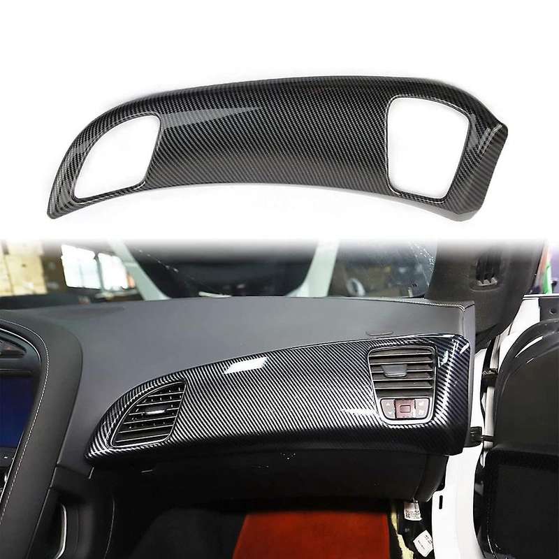 Dashboard Panel Decor Cover for Corvette C7 2014 2015 2016 2017 2018 2019 Accessories Abs Carbon Fi