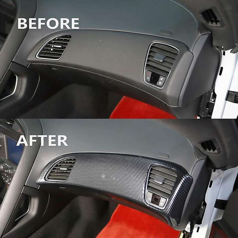Dashboard Panel Decor Cover for Corvette C7 2014 2015 2016 2017 2018 2019 Accessories Abs Carbon Fi