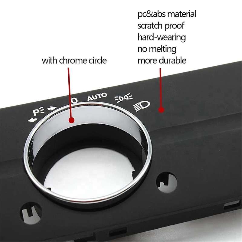 Dashboard Headlight Lamp Switch Cover Trim Replacement for W211 E Class 320 350 550 2003-2008 Type