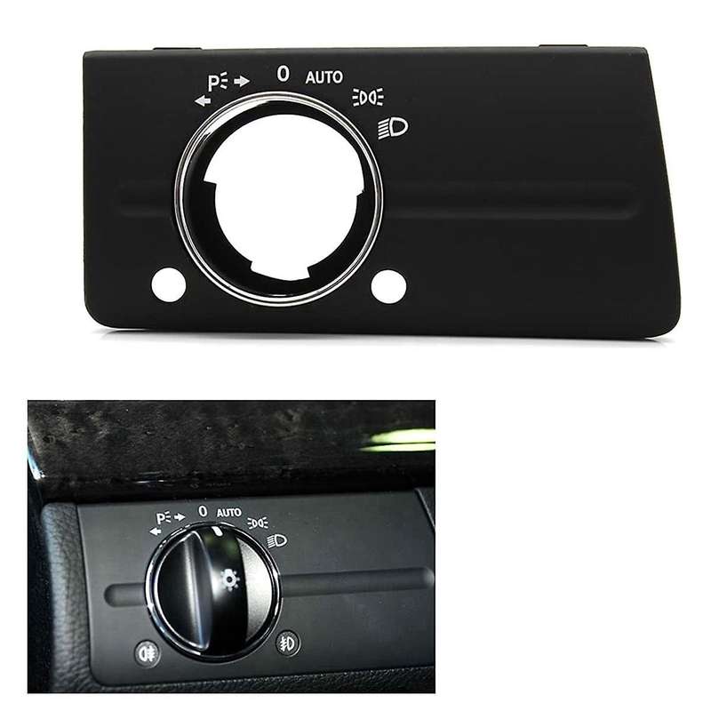 Dashboard Headlight Lamp Switch Cover Trim Replacement for W211 E Class 320 350 550 2003-2008 Type