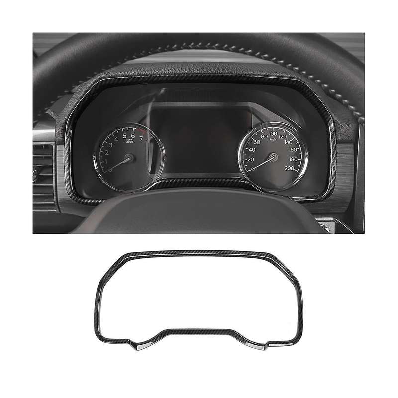 Dashboard Meter Panel Cover Trim for 2021 2022 2023 Dash Board Frame Bezel Accessories - ABS Carbon