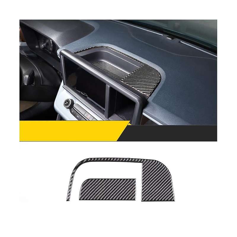 Dashboard Storage Box Panel Cover Trim Decal Stickers for 2022 2023 Accessories - Soft Carbon Fiber