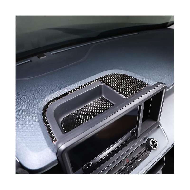 Dashboard Storage Box Panel Cover Trim Decal Stickers for 2022 2023 Accessories - Soft Carbon Fiber