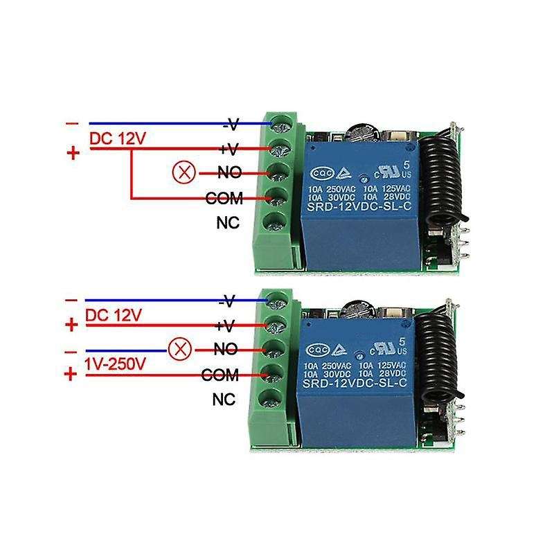 DC 12V 1CH 433MHz Universal Wireless Remote Button Module Diy Kit